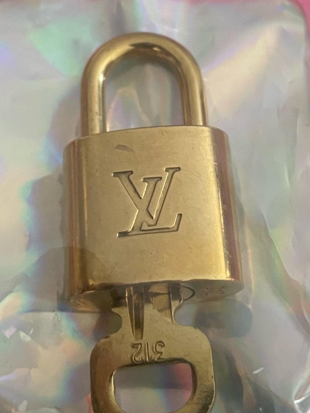 Louis Vuitton Gold-tone Padlock with Key - Accessories